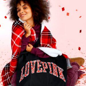 Pink Tote Bag and Throw